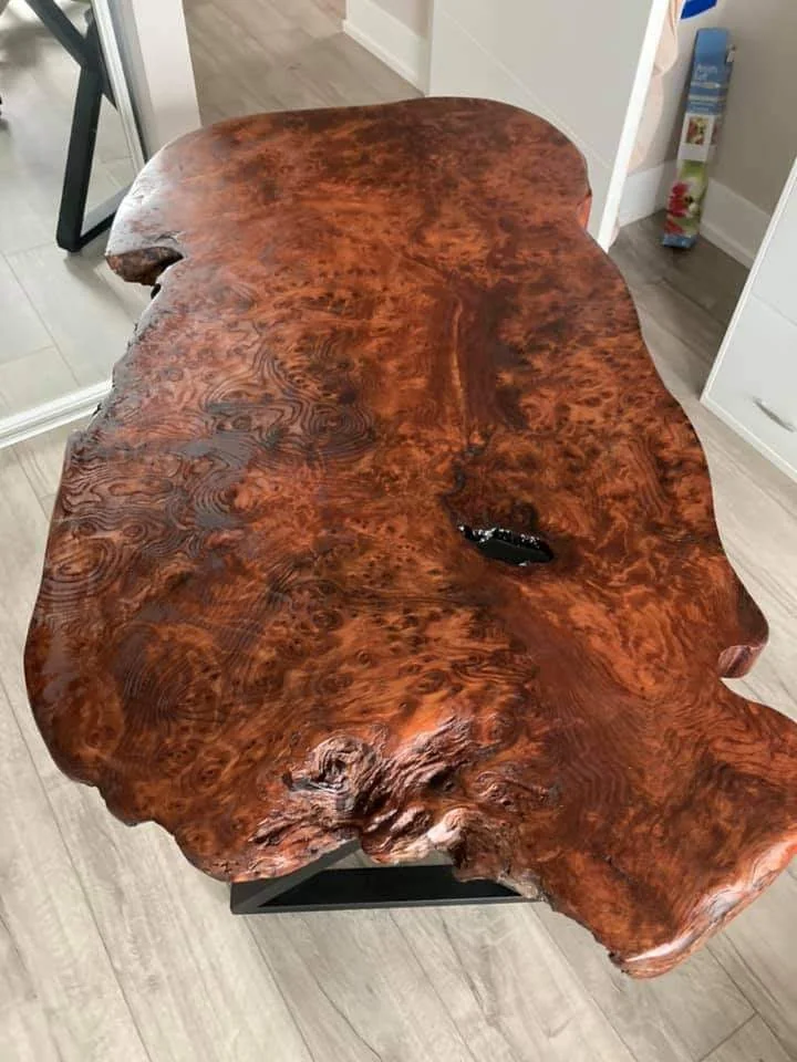 Burl coffee table